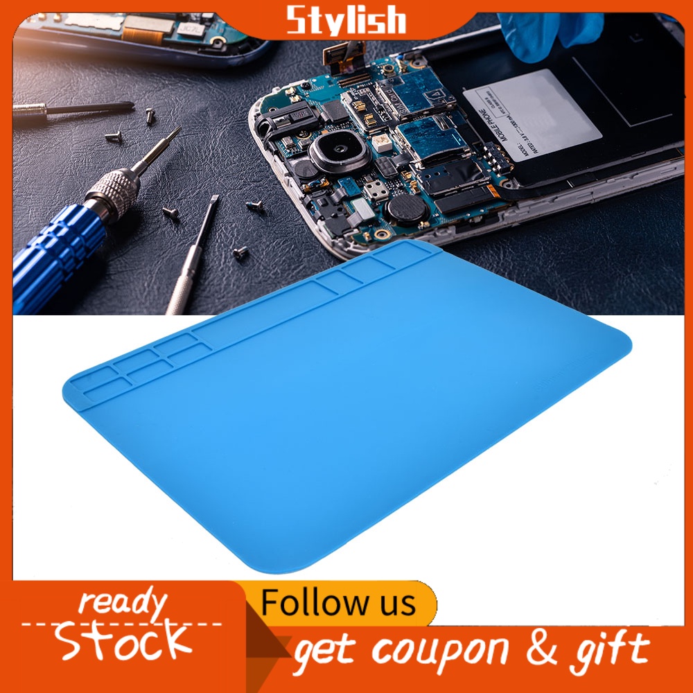 Silicone Mats Soldering Mat Work Phone Repair Electronics Workbench Pad