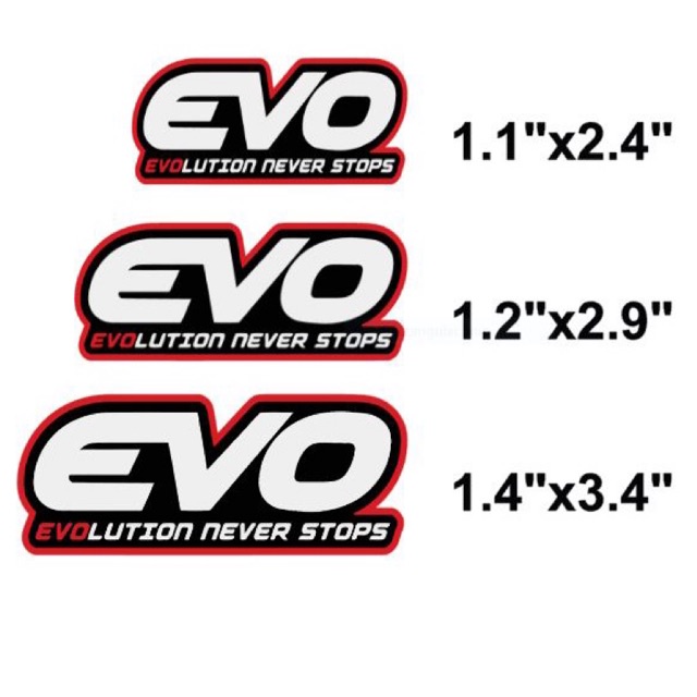 Motorcycle Evo laminated sticker - actual product display | Shopee ...