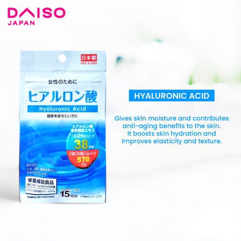 [Antiaging] DAISO HYALURONIC ACID Supplement Shopee Philippines