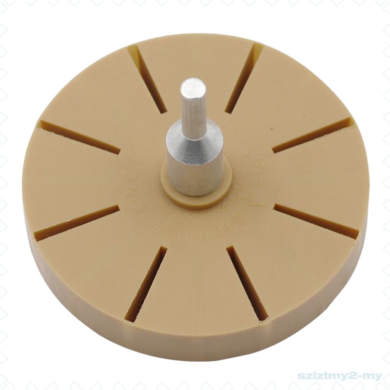 a Pneumatic Rubber Eraser Wheel with Drill Adapter Double Sided