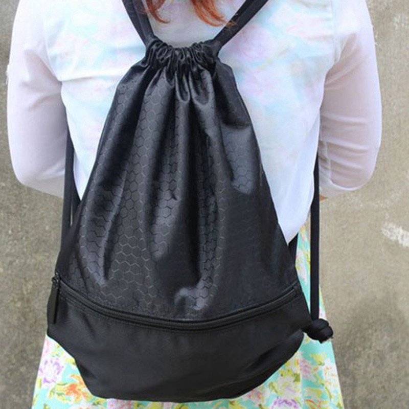 Spot Outdoor Women Men Nylon Black Ultralight Backpack Football ...