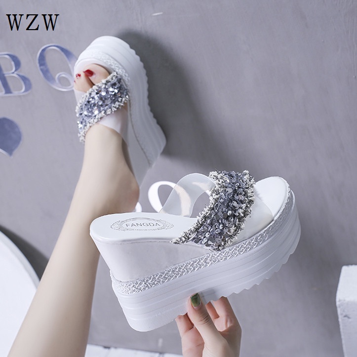 2025 High weapon~ Elastic thin boots autumn and winter new thick heel rear zipper heightening short boots versatile Martin boots women