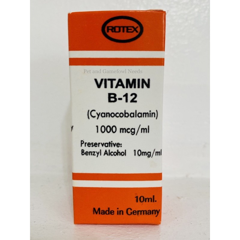 ROTEX Vitamin B12 (Cyanocobalamin) 1000 mcg/ml Shopee Philippines