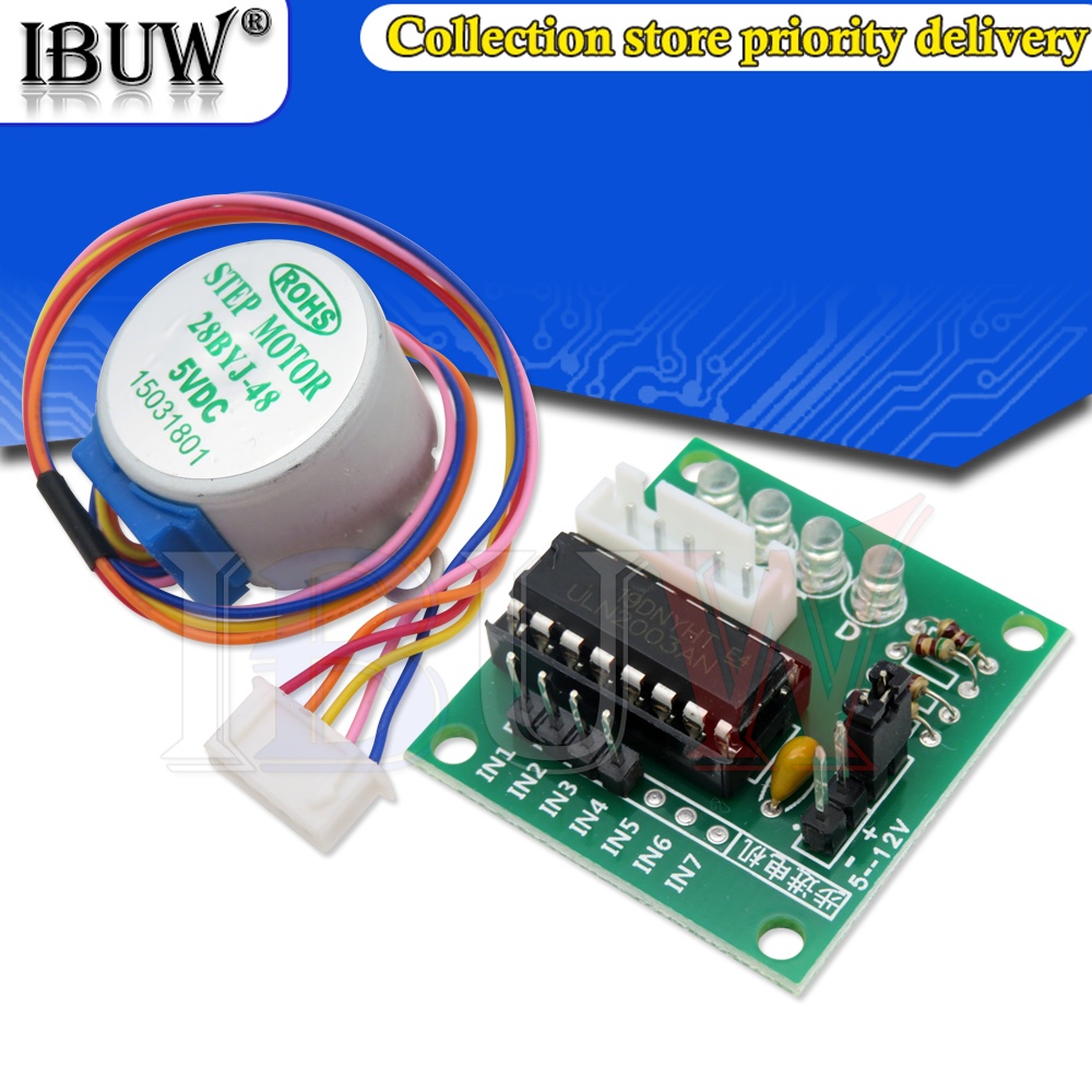28BYJ-48-5V 4 phase Stepper Motor+ Driver Board ULN2003 for Arduino ...