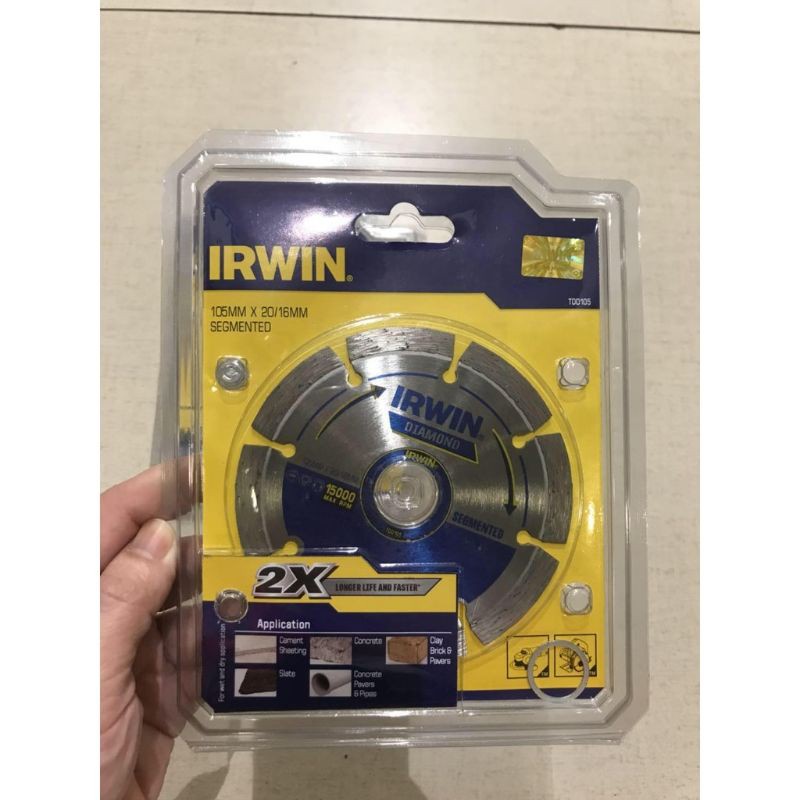 IRWIN DIAMOND CUTTING DISC 105MM X 20/16MM (TURBO , SEGMENTED ...