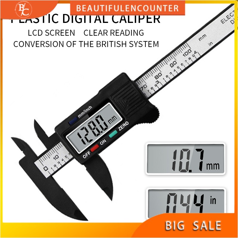 LCD Digital Electronic Carbon Fiber Vernier Caliper Gauge Micrometer ...