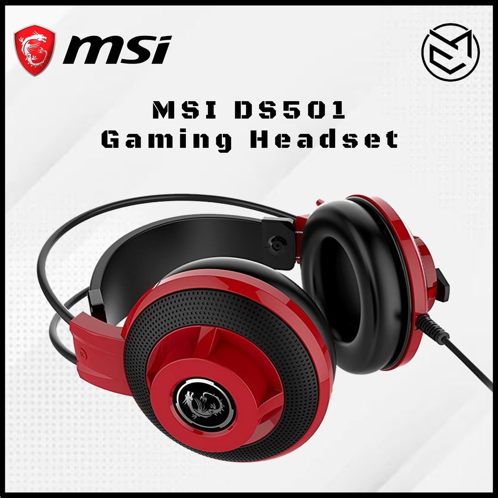 MSI DS501 Gaming Headset 3.5mm Jack Shopee Philippines