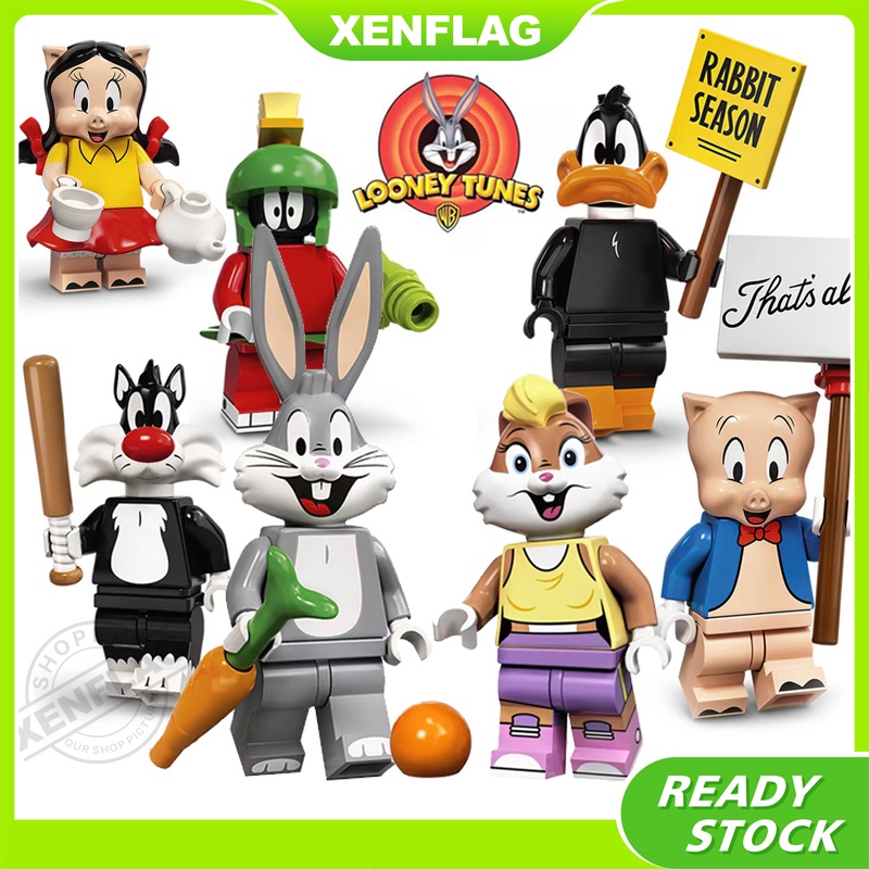 Looney Tunes Bugs Bunny Porky Pig Daffy Duck TweetyBird Minifigures ...