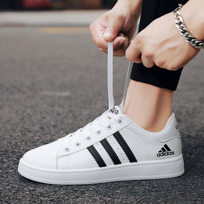 Salg Atticus fryser Ready Stock) Adidas Low-cut Lace-up Men's Casual Sports Shoes Fashion  All-match White Shoes Breatha | Shopee Philippines
