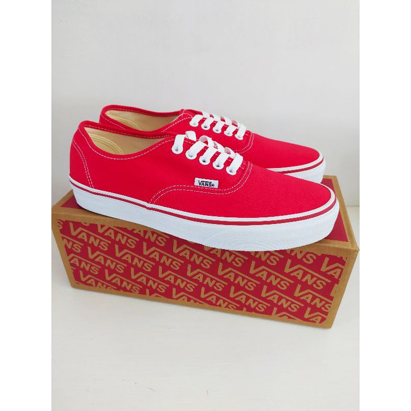 Vans all red price sale