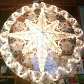 24 inches Capiz Christmas Parole Lanterns Plain Warm White | Shopee ...