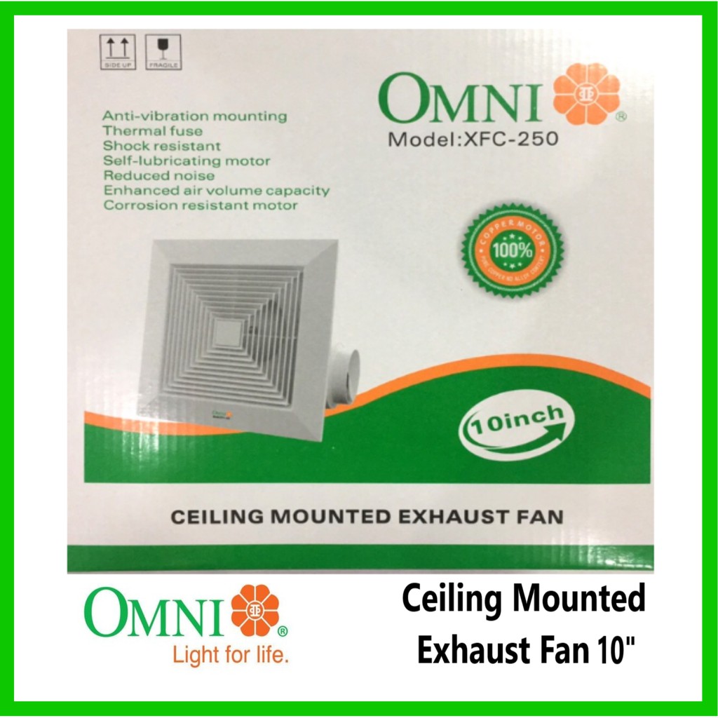 Omni Ceiling Mounted Exhaust Fan 10