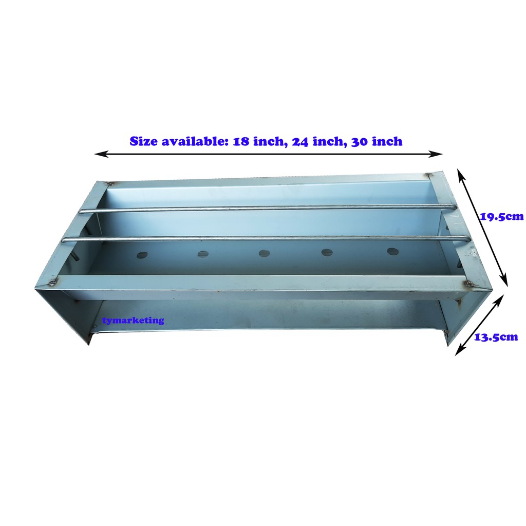 BBQ Barbecue Charcoal Satay Grill Rail / Pembakar Satay / 30 inch