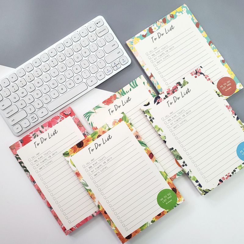 To Do List Floral NotePad Checklist Tear Memopad | Shopee Philippines