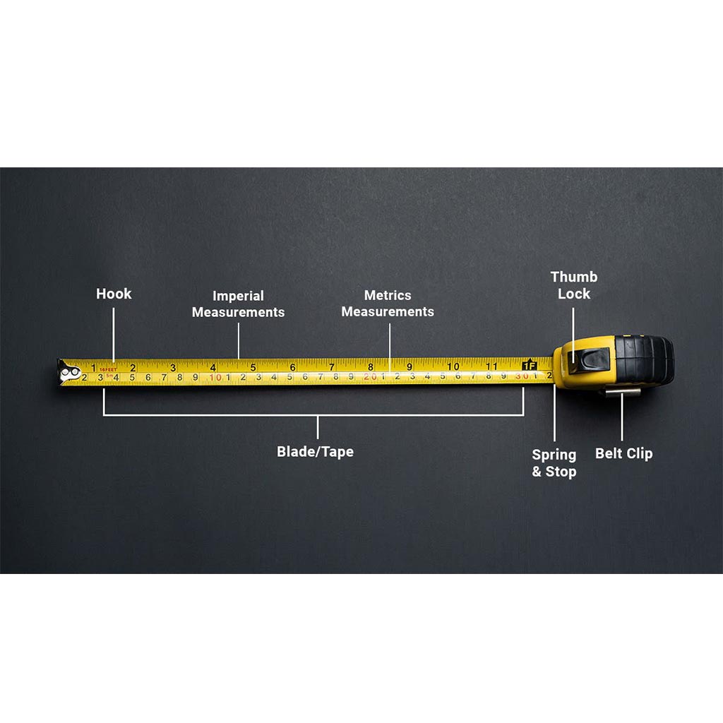 2B 5M/ 16FT Steel Tape Measure Ruler Yellow Blade Measuring Tape Indoor ...
