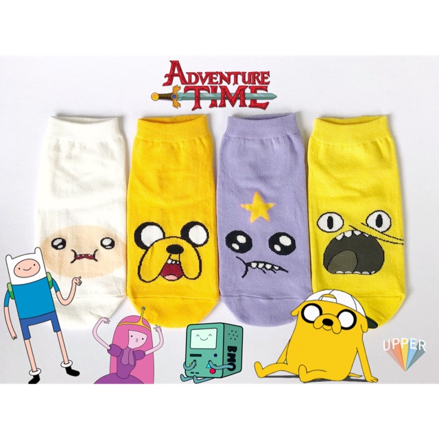 Original Adventure Time Korean Socks Reaction Shopee Philippines