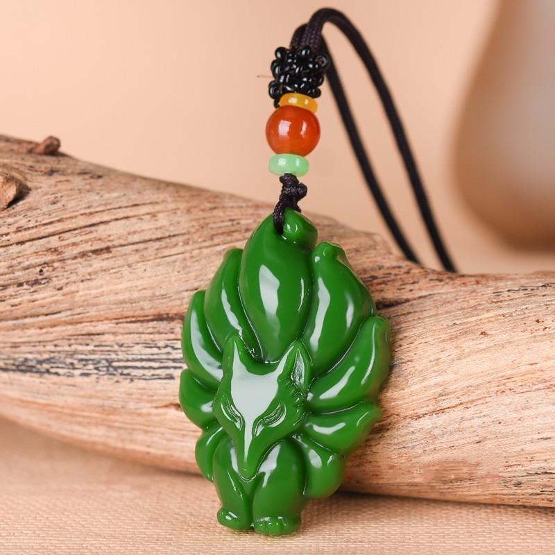 Nine Tailed Fox Luck Necklace Pendant