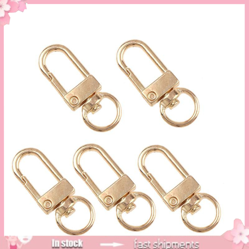 YOI*5Pcs Key Chain Holder Swivel Trigger Lobster Clasp Snap Hook Key Rings  Jewelry