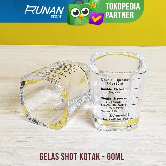 Sloki Espresso 60Ml Glass Measuring Cup 60 Ml Shot Glass Barista ...