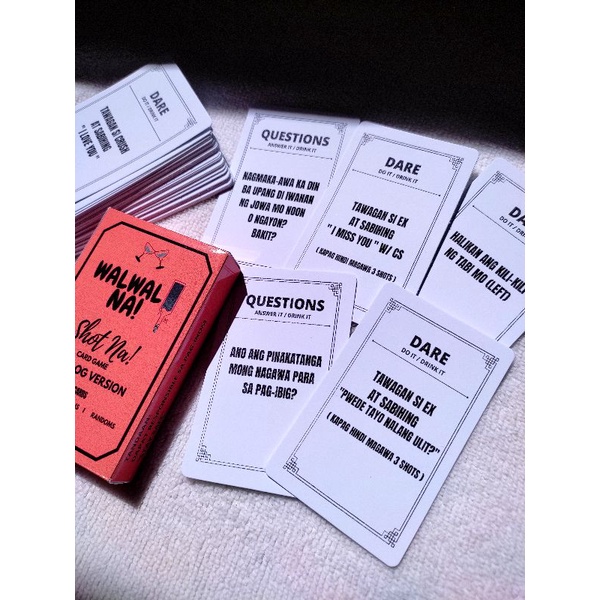 WALWAL NA! Shot Na Card Game (TAGALOG Ver.) Shopee Philippines