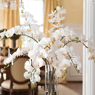 Artificial Butterfly Orchid Silk Flower Bouquet Phalaenopsis Home