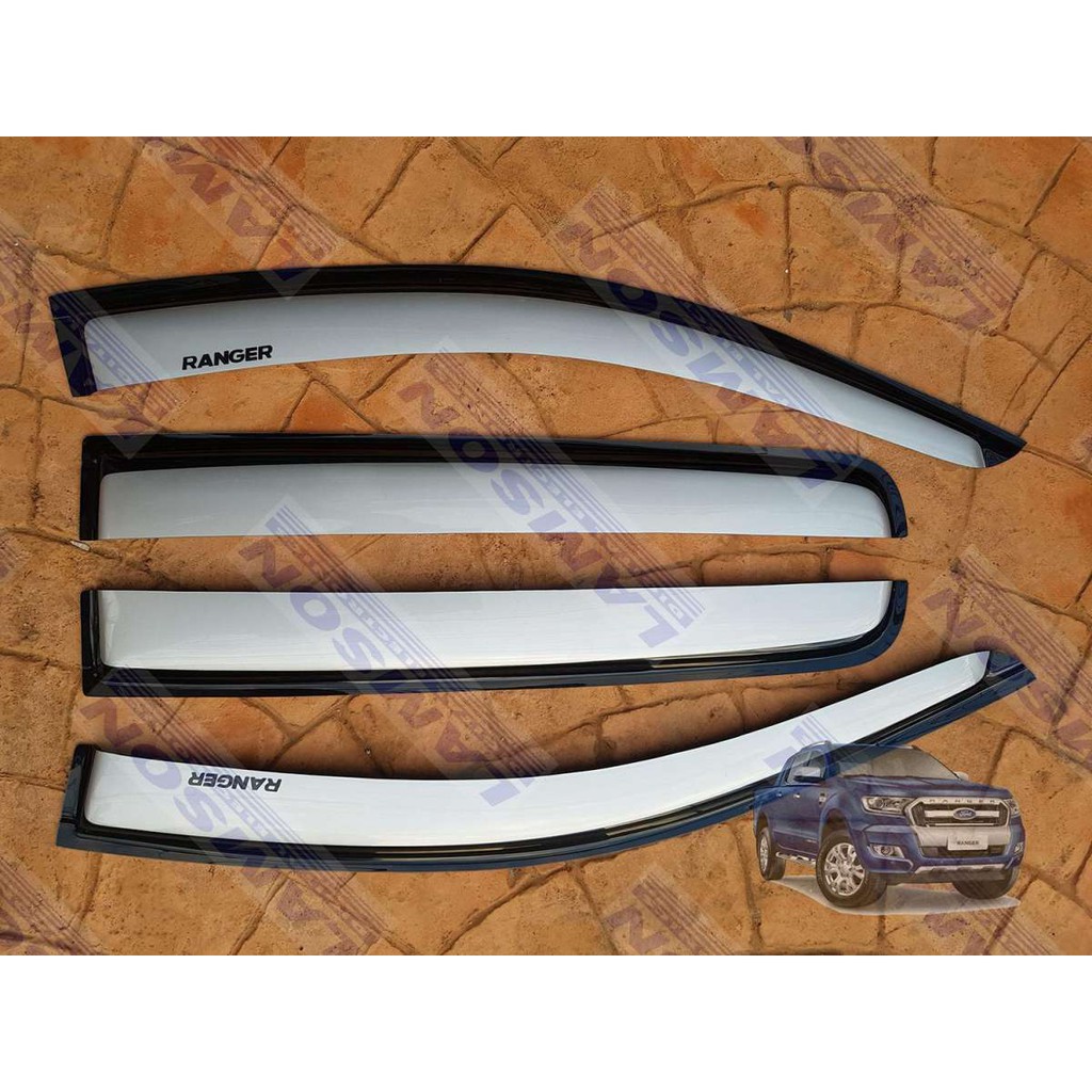 Ford Ranger 2013 - 2020 Two Tone Rain Visors | Shopee Philippines