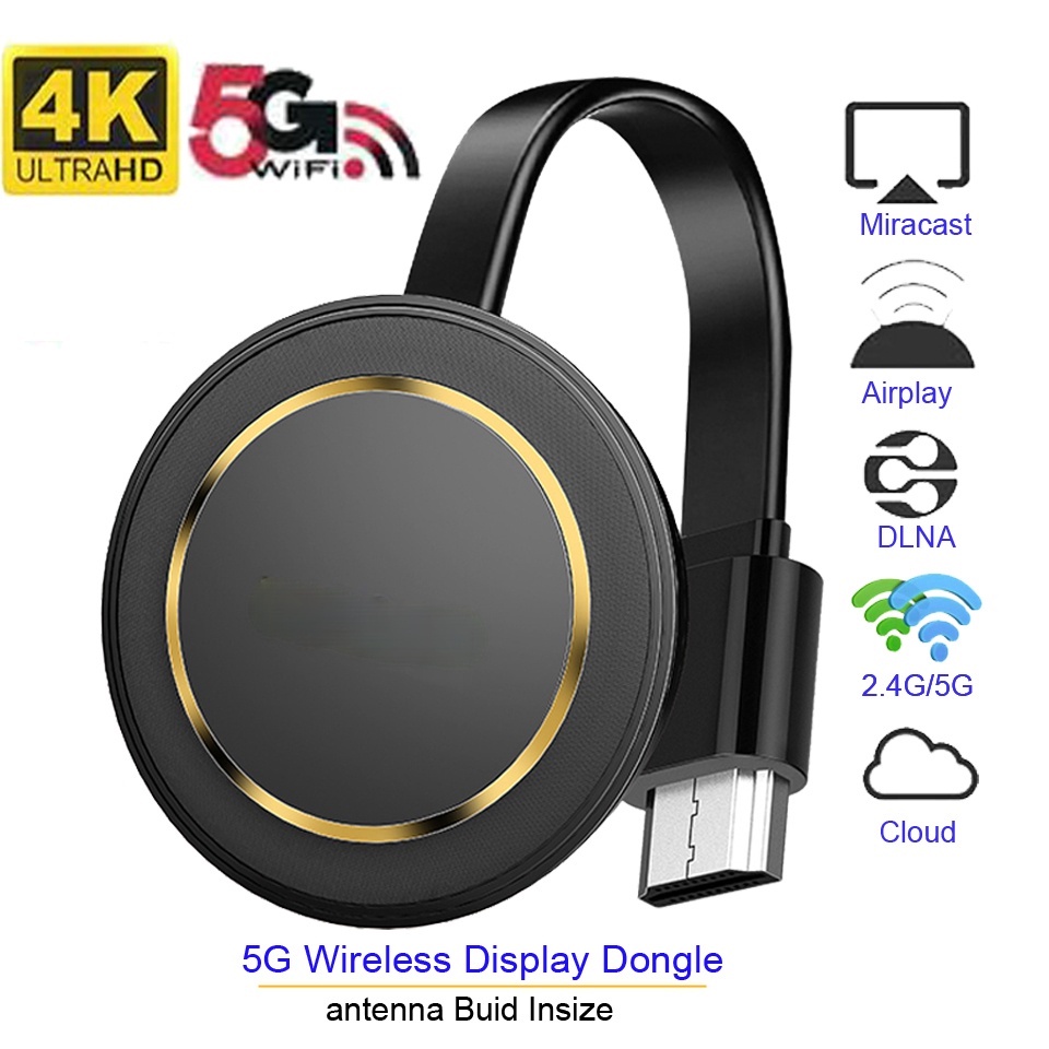 Mirascreen G14 2.4G/5G Miracast 4K Wireless DLNA AirPlay TV Stick Wifi ...