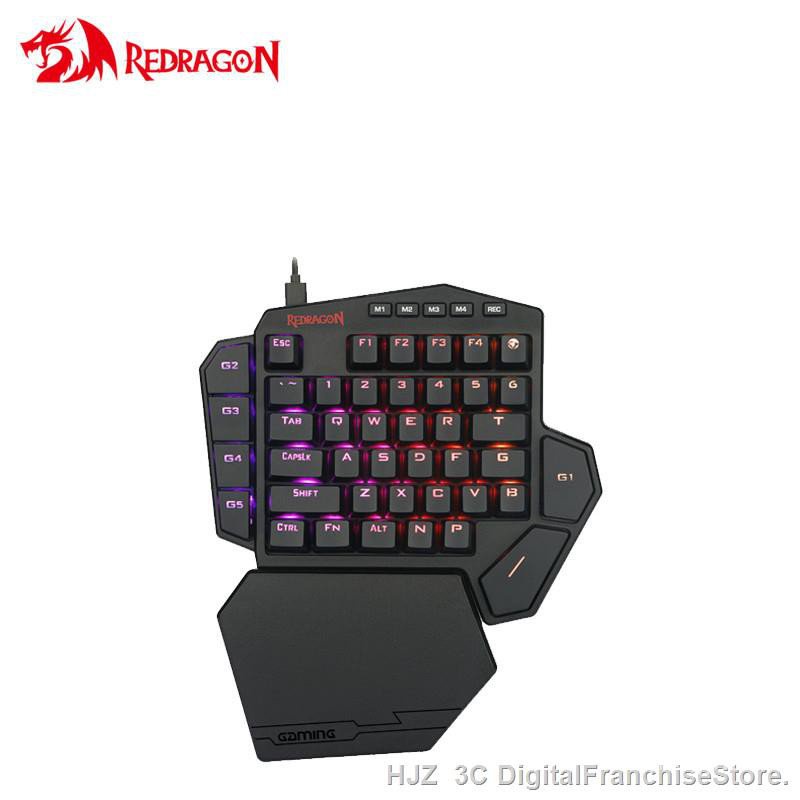 ※In stock! ※ Red Dragon K585 One-Handed RGB Green Axis Mechanical ...