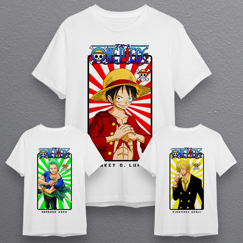 Straw Hat Pirates Tshirt One Piece Shopee Philippines