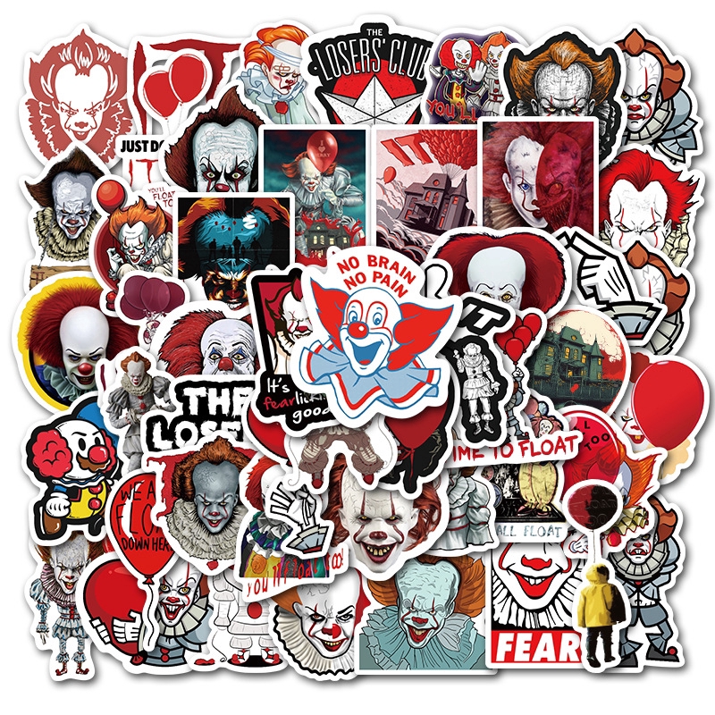 50pcs/pack It Chapter Two Movie Stickers Cartoon Clown Decals ...