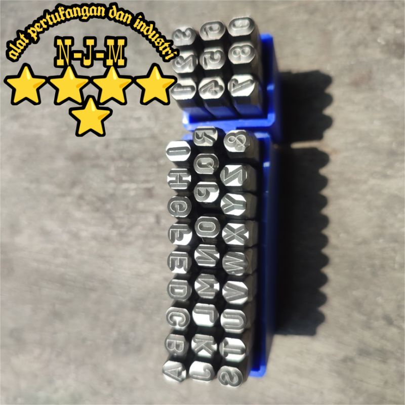 Masus Letter And Number Tapping Tool 5mm Stamp Punch Letter A - Z & 0-9 ...
