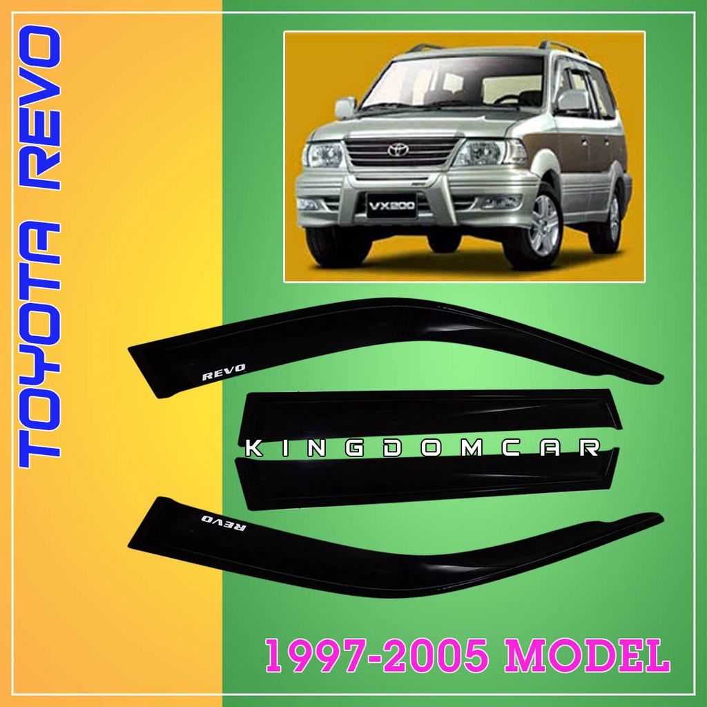 Window Visor for Toyota Revo 1997 to 2005 ( Rain Guard ) | Shopee ...