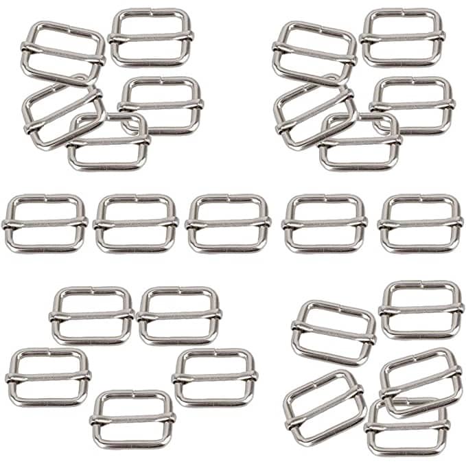 30/50Pcs 25mm Metal Belt Buckle Bag Strap Adjuster Buckles Metalic Ring  Connector Hook Clasp for Webbing DIY Hardware Accessory - AliExpress