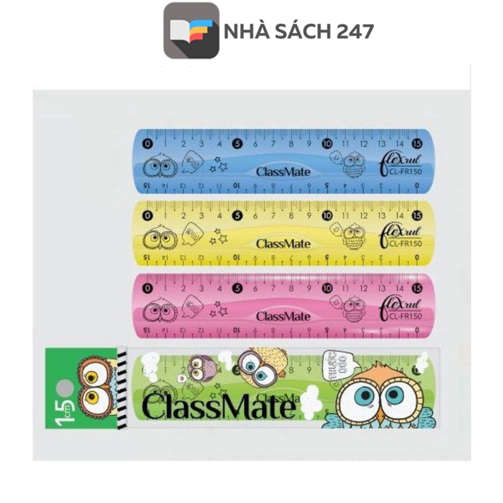 Classmate 15cm Flexible Ruler CL-FR150 PP material is safe for users ...