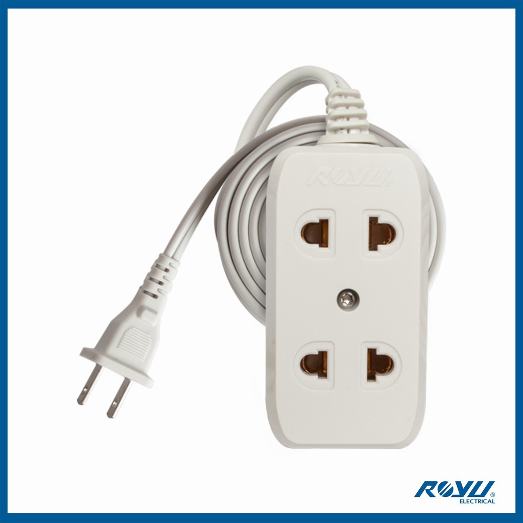 Royu 2 Gang Universal Extension Cord - REDEC102 | Shopee Philippines