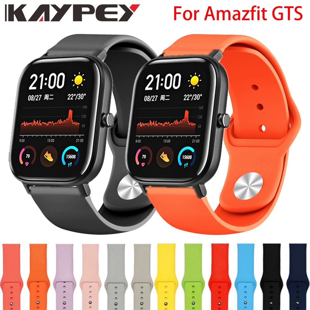 Silicone strap for Xiaomi Huami Amazfit GTS GTS 3 2 2e 2Mini