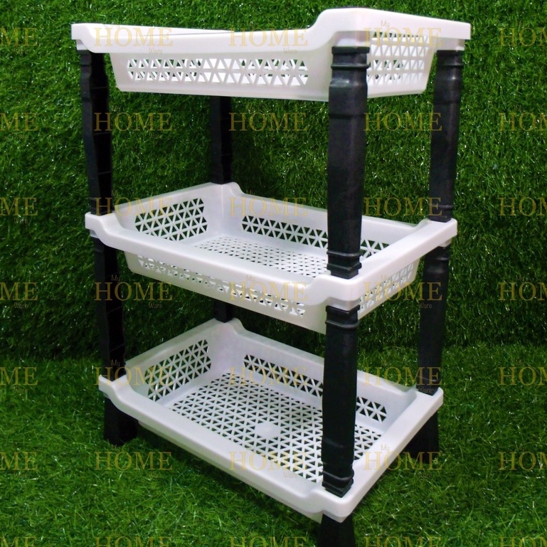 #704 3J PlasticWorld Ecoware Mini Rack (2 Layers/3 Layers) | Shopee ...