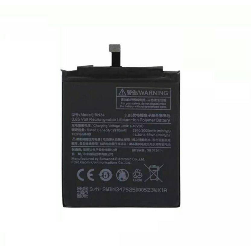 Replacement Xiaomi Redmi 5a Battery Bn34 Shopee Philippines 1219