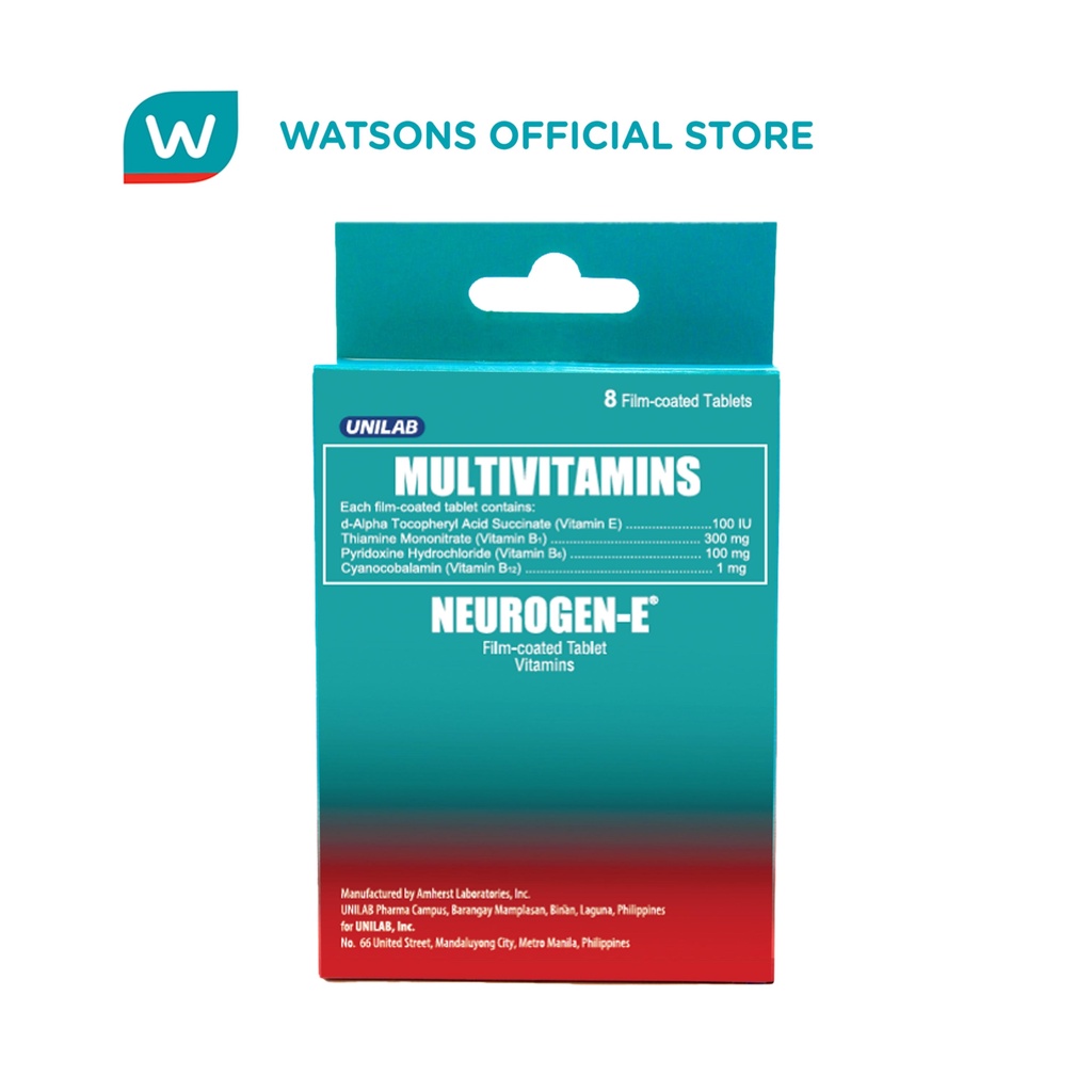 NEUROGEN E Vitamin B Complex + Vitamin E 8 Tablets Shopee Philippines