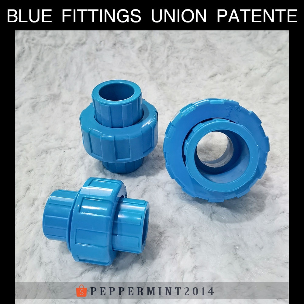 Poly Waterline Fittings Blue Union Patente Water Supply Live Connection