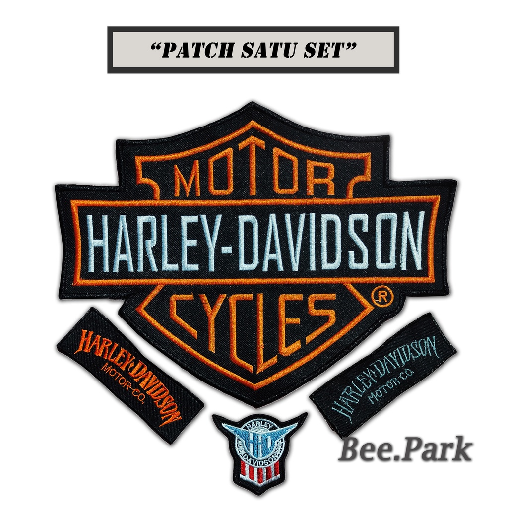Back PATCH Embroidery/BACK Embroidery PATCH One SET HARLEY DAVIDSON ...