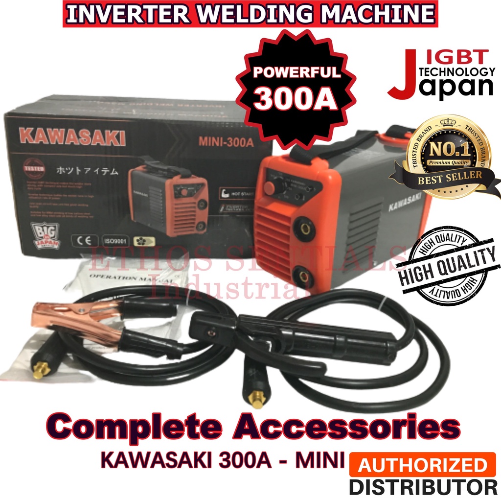 KAWASAKI 300A Digital Welding Machine Inverter Portable Yamato 300 Amperes ARC Stick Welding