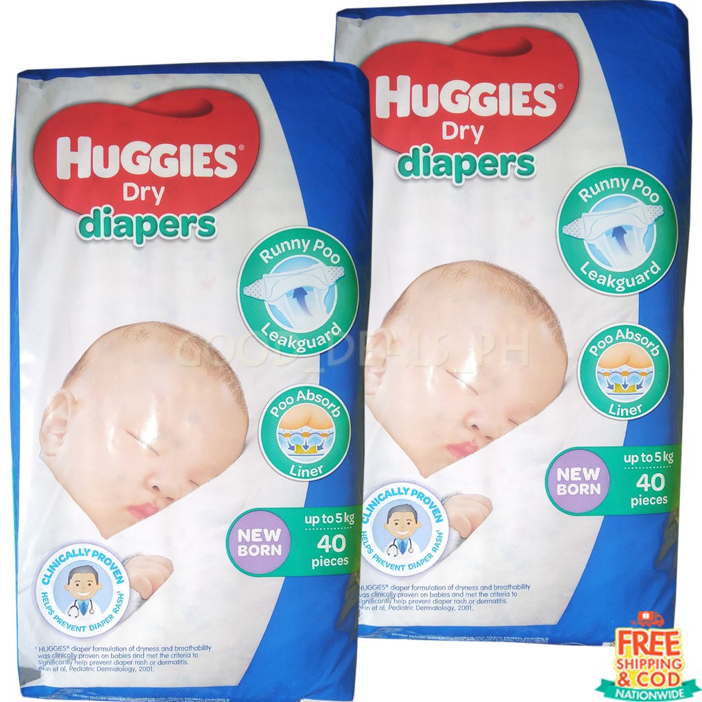 Huggies dry newborn hot sale 40 pcs price