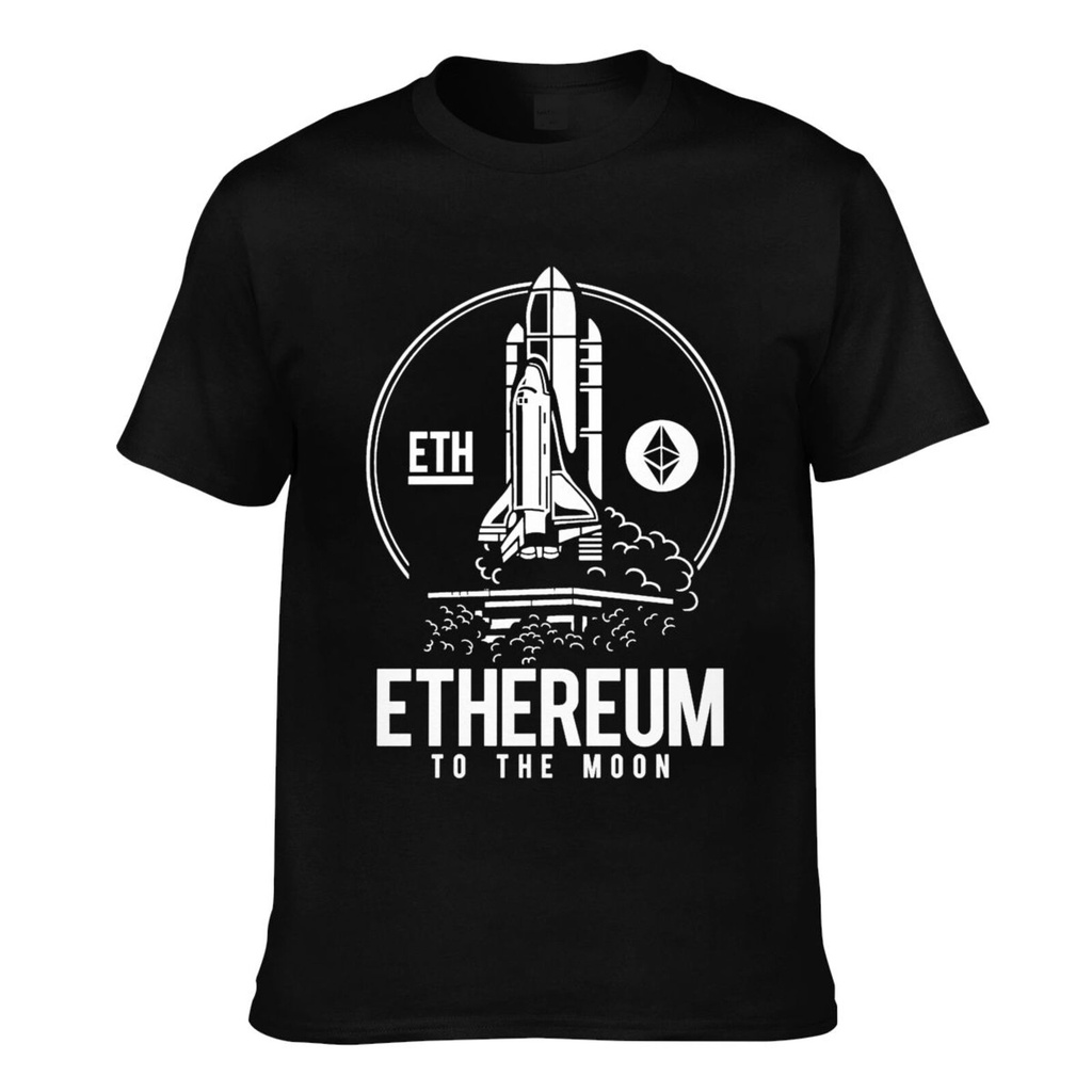 Ethereum To The Moon Btc Eth Bitcoin Crypto Men's Short Sleeve T-Shirt ...