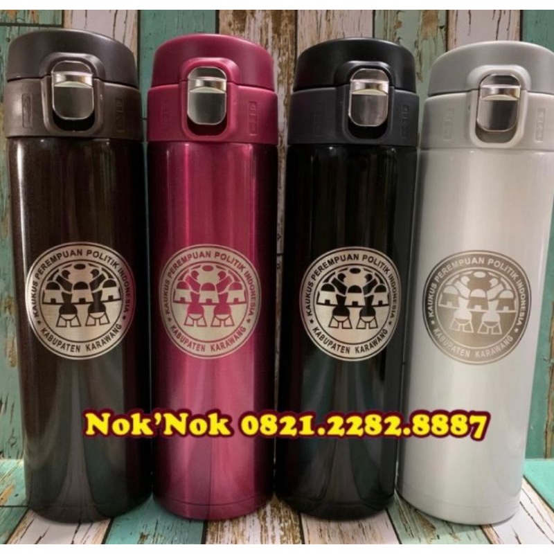 TERMOS Custom TUMBLER TRAVEL THERMOS B89-1 Engraved Logo / Name ...