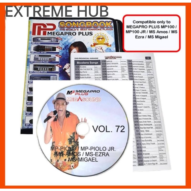MEGAPRO PLUS MP-100NS UPDATED DISC VOL.72 WITH SONGBOOK | Shopee ...