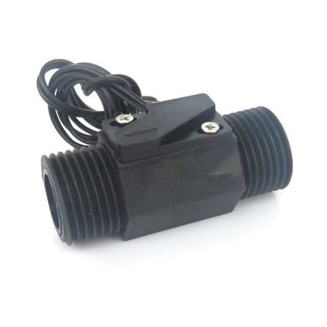 G1/2inch DN15 Transparent Water Flow Meter Flow Meter Hall Flow Sensor ...