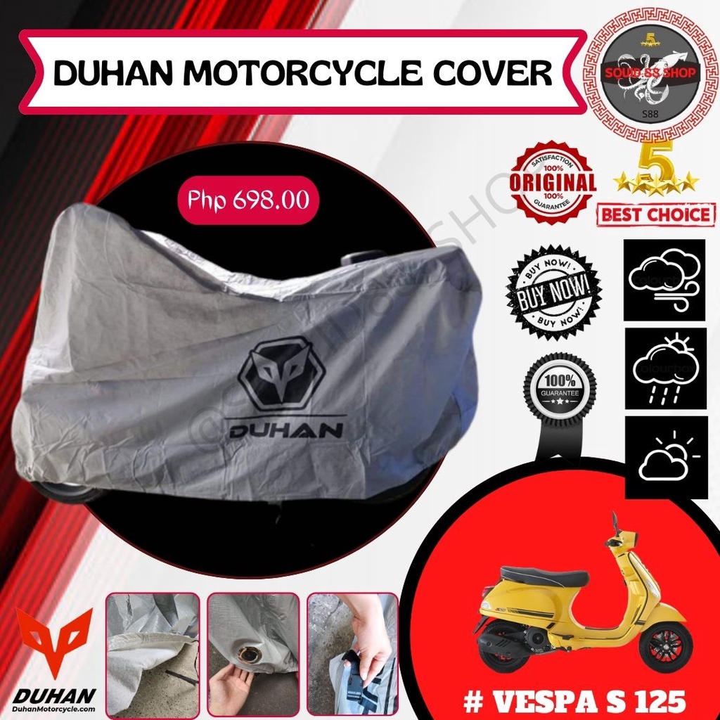 S88 - DUHAN MOTORCOVER FOR VESPA S 125 | ANTI PUSA | ANTI SCRATCH | COD ...