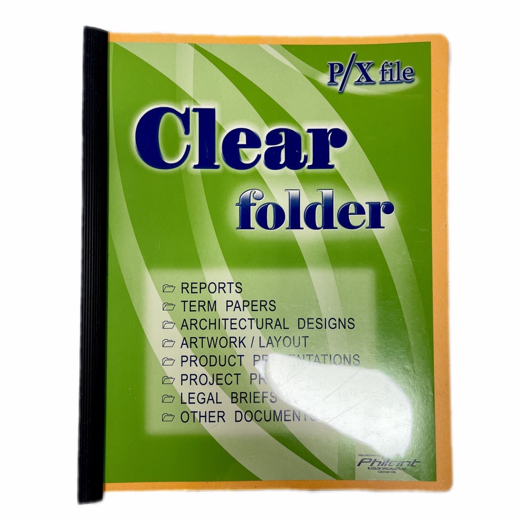 Clear Folder Long & Short l FOLDER PRESENTATION WITH SLIDE CLEAR COVER ...