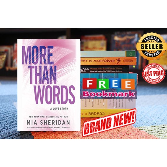 Glittered Cover More Than Words by Mia Sheridan Shopee Philippines